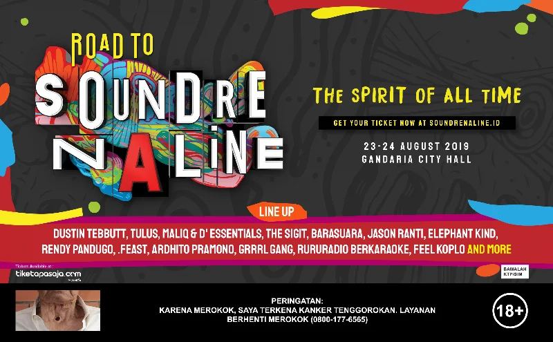 Poster Road To Soundrenaline 2019 - JAKARTA