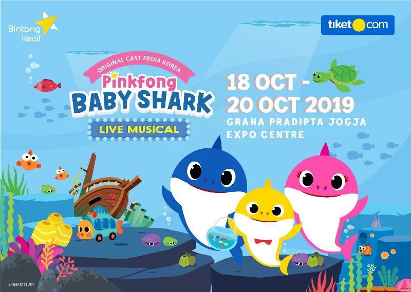 Poster PinkFong Baby Shark Musical Live - Yogyakarta Show 2