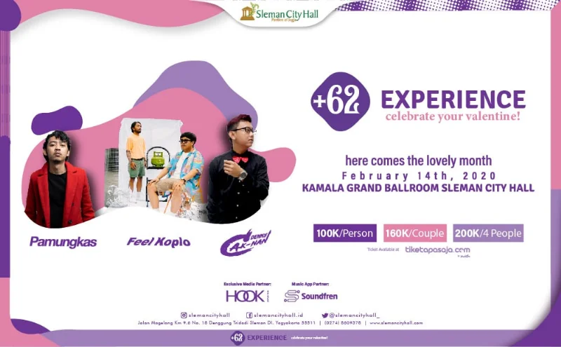 Poster +62 EXPERIENCE CONCERT