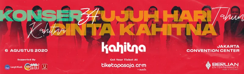 Poster 34 YEARS ANNIVERSARY KAHITNA