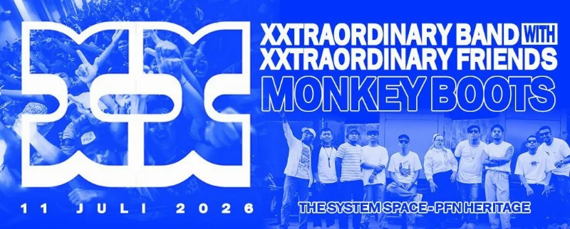 Poster XXTRAORDINARY CONCERT OF MONKEY BOOTS