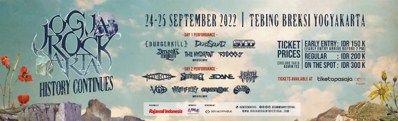 Poster JOGJAROCKARTA FESTIVAL 2022