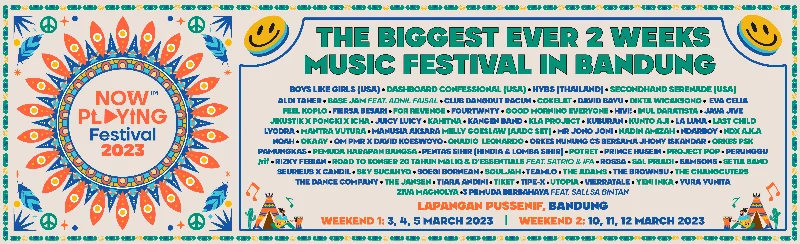 Poster NOW PLAYING FESTIVAL 2023