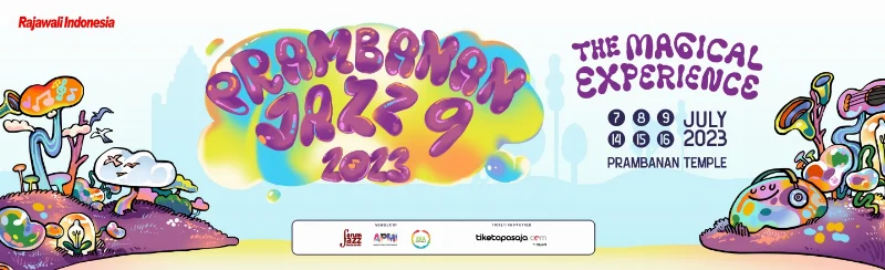 Poster PRAMBANAN JAZZ FESTIVAL #9 2023 THE MAGICAL EXPERIENCE