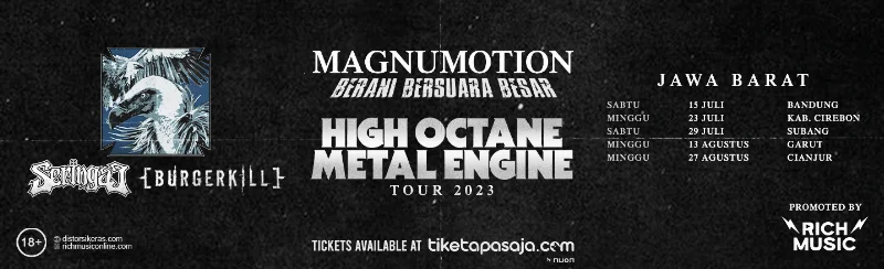 Poster High Octane Metal Engine - Seringai x Burgerkill - West Java Tour