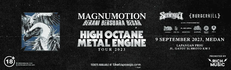 Poster High Octane Metal Engine - Seringai x Burgerkill - Medan