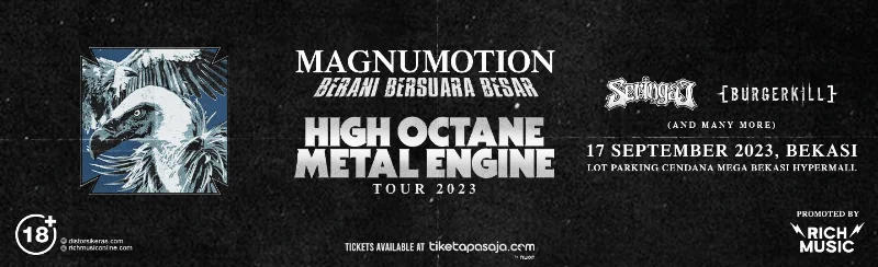Poster High Octane Metal Engine - Seringai x Burgerkill - Bekasi