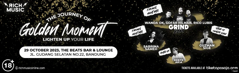 Poster THE JOURNEY OF GOLDEN MOMENT BANDUNG