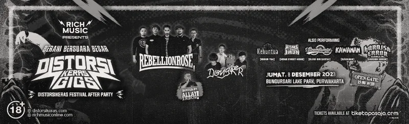 Poster DistorsiKERAS Gigs - Purwakarta