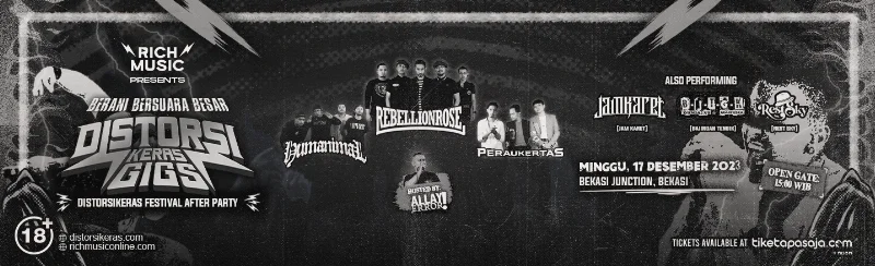 Poster DistorsiKERAS Gigs - Bekasi