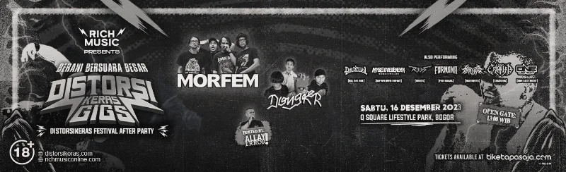 Poster DistorsiKERAS Gigs - Bogor