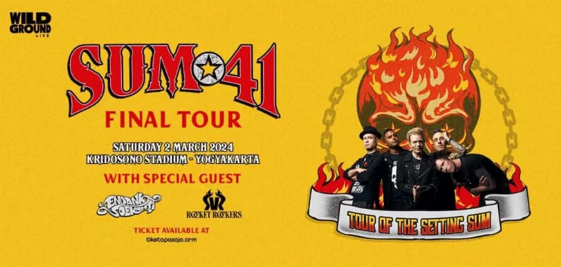 Poster WILDGROUND LIVE SUM 41 YOGYAKARTA