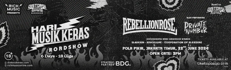 Poster DistorsiKERAS Gigs Jakarta Timur