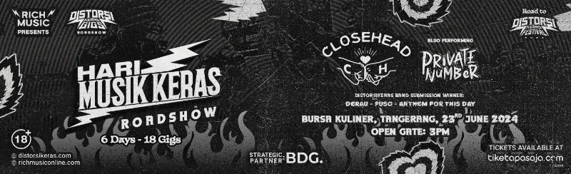 Poster DistorsiKERAS Gigs Tangerang