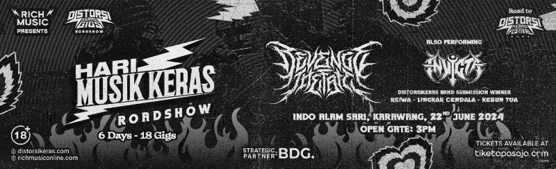 Poster DistorsiKERAS Gigs Karawang