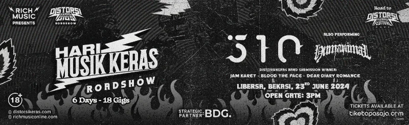 Poster DistorsiKERAS Gigs Bekasi - Libersa