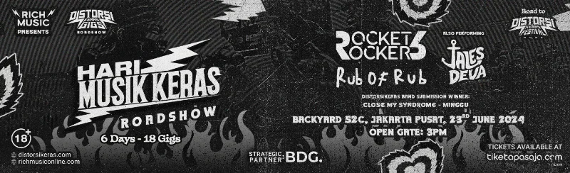 Poster DistorsiKERAS Gigs Jakarta Pusat