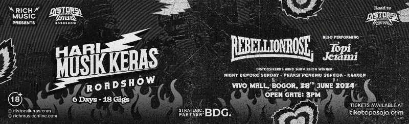 Poster DistorsiKERAS Gigs Bogor - Vivo Mall