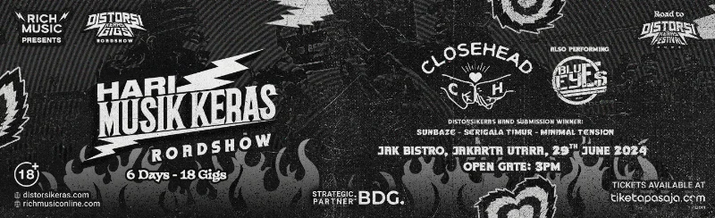 Poster DistorsiKERAS Gigs Jakarta Utara