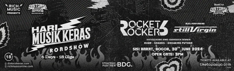 Poster DistorsiKERAS Gigs Bogor - Sisi Barat