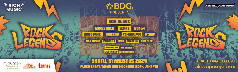 Poster Rock Legends Festival - 31 Agustus 2024 - TMII