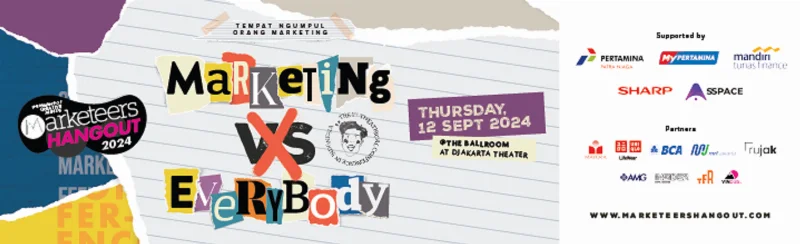 Poster Marketeers Hangout 2024 : Marketing VS Everybody