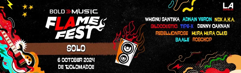 Poster Flame Fest 2024 - Solo