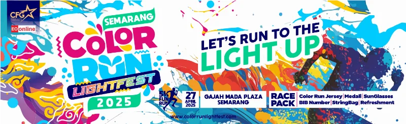 Poster SEMARANG COLOR RUN LIGHTFEST 2025