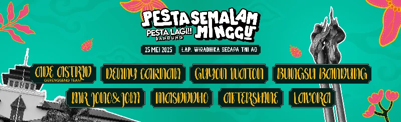 Poster Pesta Semalam Minggu Pesta Lagi Bandung