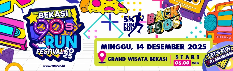 Poster BEKASI 90'S RUN 2025