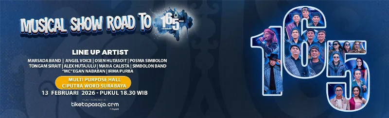 Poster KONSER ROAD TO 165 SURABAYA