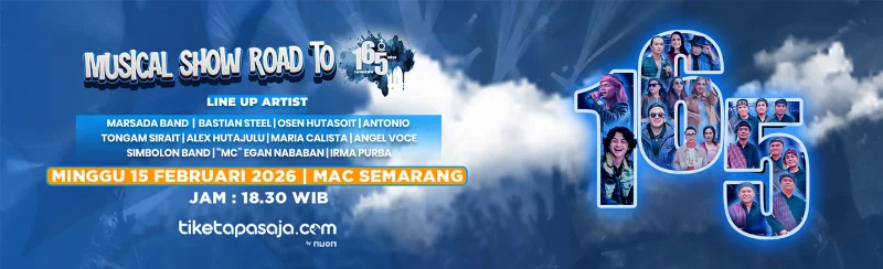 Poster KONSER ROAD TO 165 SEMARANG