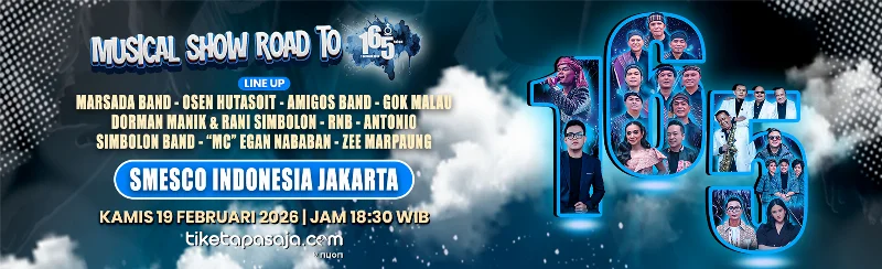 Poster KONSER ROAD TO 165 JAKARTA