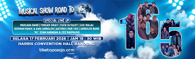Poster KONSER ROAD TO 165 BANDUNG