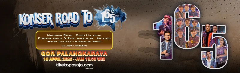 Poster KONSER ROAD TO 165 PALANGKARAYA