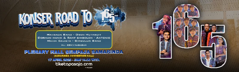 Poster KONSER ROAD TO 165 SAMARINDA