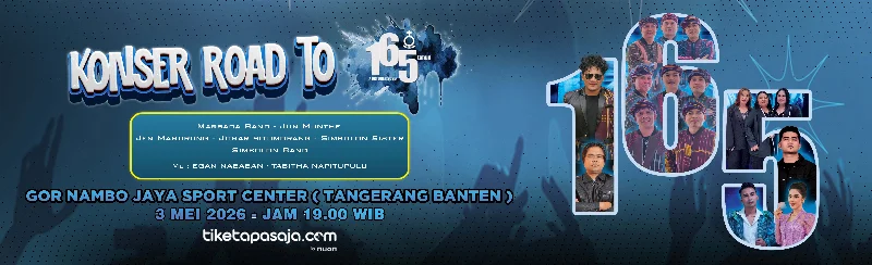 Poster KONSER ROAD TO 165 TANGERANG BANTEN