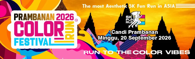 Poster PRAMBANAN COLOR RUN FESTIVAL 2026