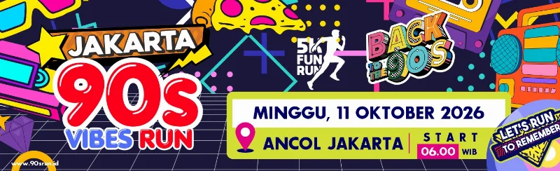 Poster JAKARTA 90S VIBES RUN 2026