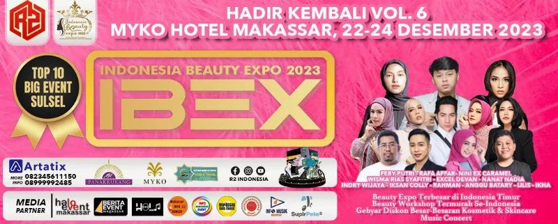 Poster INDONESIA BEAUTY EXPO 2023