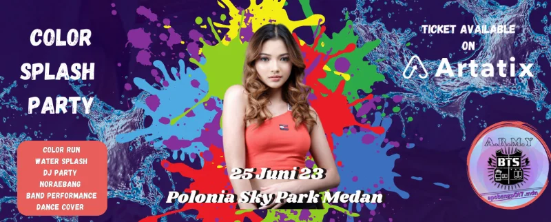 Poster Colour Splash Party 2023