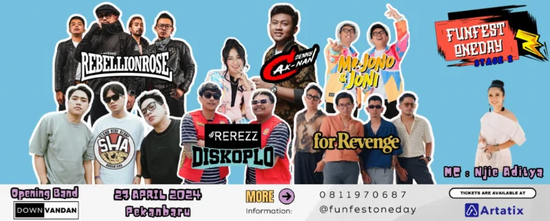 Poster FUNFEST ONE DAY WITH DENNY CAKNAN STAGE 2