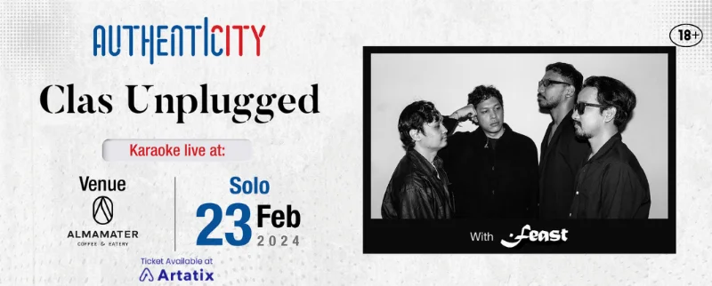 Poster AUTHENTICITY presents Clas Unplugged with .feast (Solo)