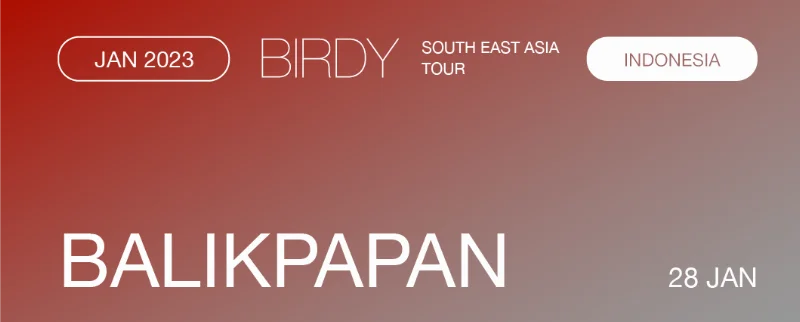 Poster Birdy Tour Indonesia - Balikpapan