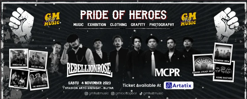 Poster GM Music Fest "Pride Of Heroes"