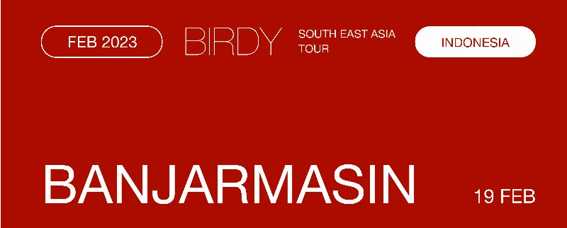 Poster Birdy Tour Indonesia - Banjarmasin