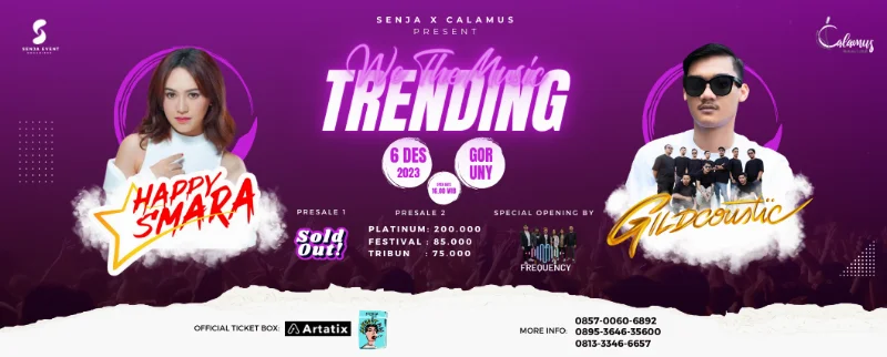Poster We The Music Trending Senja x Calamus