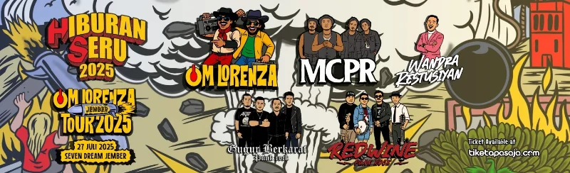 Poster Hiburan Seru Tour OM Lorenza 2025 Jember