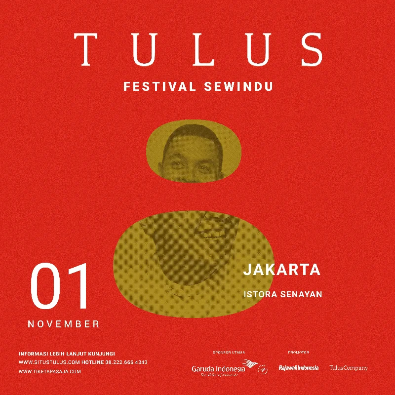 Poster Tur Sewindu TULUS Jakarta