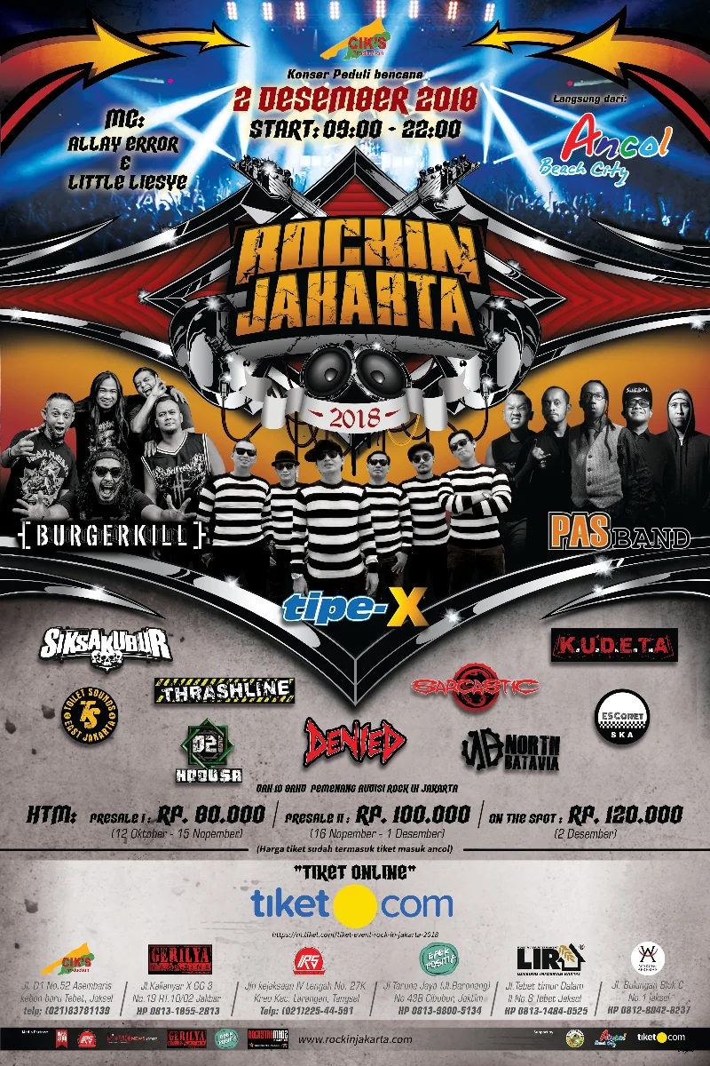 Poster Rock in Jakarta